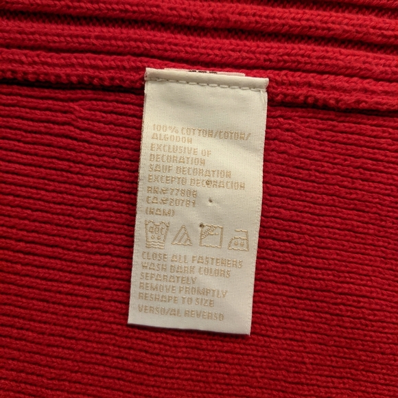 TOMMY HILFIGER Red Sweater Track Jacket - Picture 14 of 15